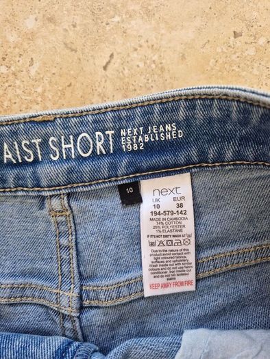 High waisted denim shorts