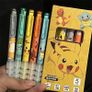 5pcs Pokemon Pikachu Gel Pen Cute Anime Cartoon Charmander Squirtle Press on Gel Pen Stationery School Supplies Holiday Gifts Image 4