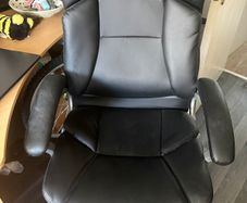 Recliner office leather chair
