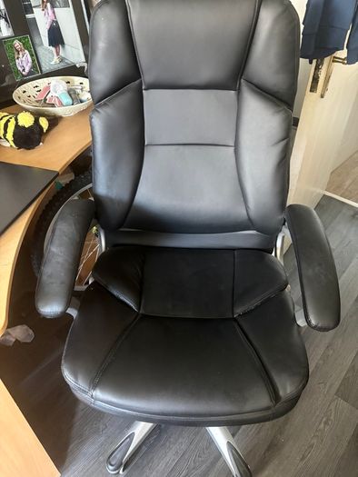 Recliner office leather chair