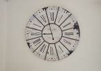 Large antique style white wall clock