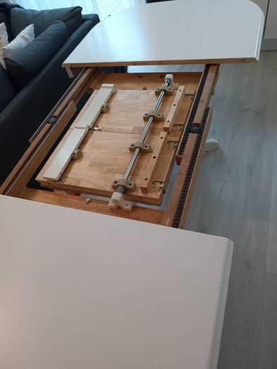 Solid wood heavy dining Table ( extendable )