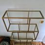 Avoca Gold Metal and Glass Display Shelf Image 8