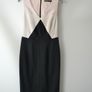 Karen Millen Black Tri-tone dress size 10 Image 4