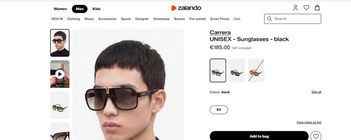 Carrera Unisex Sunglasses 1014/S Shaded Lens Metal Frame Black/Grey Brown
