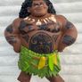 Disney Moana Maui approx. 8" Tribal Tattoos Used Please see pictures Image 2