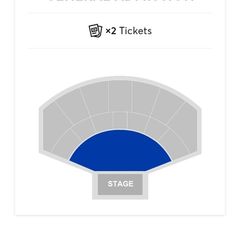 Westlife tickets x 2 standing