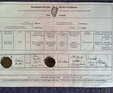 W.B. Yeats - Birth Certificate - Free Postage
