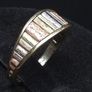 Vintage Italian 14ct Gold Ring 14KT Three Colour Gold Band Size 51.5 / 52 Image 3