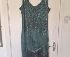 Charlston style flapper dress and accessories