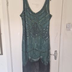 Charlston style flapper dress and accessories