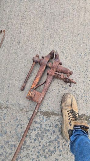 classic vintage vice old tools hatchet hammer