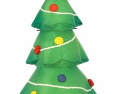 Inflatable Christmas Tree - Outdoor/Indoor Bright LED Light Up Porch Decoration - Built in Air Compressor - Pegs Included for Garden Use 120cm 4ft (FREE POSTAGE)