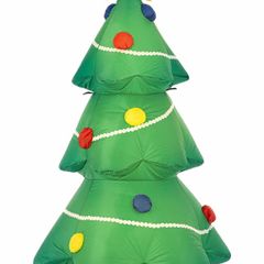 Inflatable Christmas Tree - Outdoor/Indoor Bright LED Light Up Porch Decoration - Built in Air Compressor - Pegs Included for Garden Use 120cm 4ft (FREE POSTAGE)
