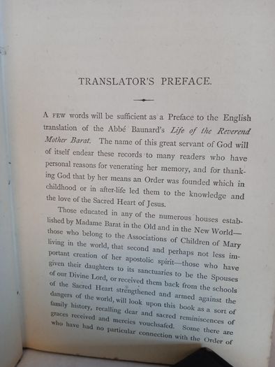 The Life of the Very Reverend Mother Madeleine Louise Sophie Barat: Foundress of the Society of the Sacred Heart of Jesus by M. L'Abbe Baunard (2 Vol. Set) (CP124)