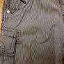 Age 4 NEXT Navy Stripe Cargo Shorts Image 3