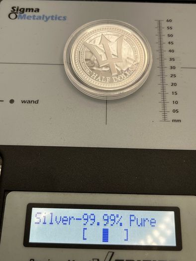 1oz Fine 9999 Silver Bullion Trident 2024.