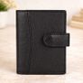 Genuine Leather Card Holder Wallet for Men & Women Slim Card Case with Snap Closure Compact Minimalist Wallet Image 3