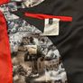 Lambretta Mens Black Mod Suit. 38R, 32R. Rose Pattern, Scooter Lining. Image 2