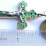 Vintage Two Crosses and a Medallion on a Chain Image 10