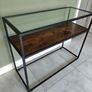 Glass Top Console Table Image 2