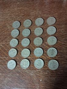 Old 1 Pound Coins x 20