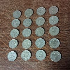 Old 1 Pound Coins x 20