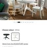 IKEA white round dining table Image 3