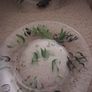 Cake stand and 4 side plates vintage Image 4
