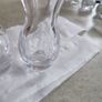 Set of 2 Beautiful Vintage Irish Signed Peter O'Farrell crystal artist Clear Crystal Bud Vase. Image 3