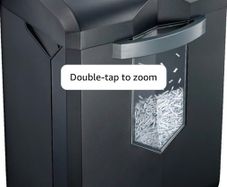 18-Sheet Cross-Cut Heavy Duty Paper Shredder 60-Min Runtime, 23-Litre Pullout Bin, 4 Casters, for Industrial and Business Use, Black