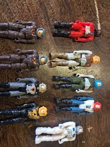 Vintage 1986 Coleco StarCom Action Figures Lot of 9
