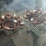 Beautiful pair of Vintage Sterling Silver clip-on Earrings Image 6