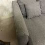 Large grey corner sofa set Image 5
