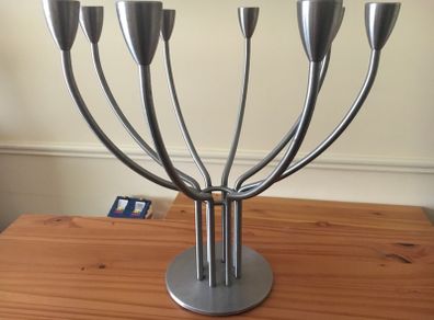 Brushed Stainless Steel candle holder