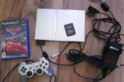 PlayStation 2 Slim Satin Silver PS2 Sony game Console