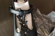 BNWT black butterfly design shoes