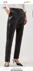 Women leather trousers leggings  karen millen 100% leather