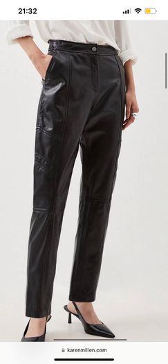 Women leather trousers leggings  karen millen 100% leather