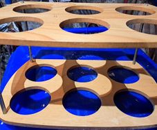 X6 bottle wooden wine bottlers holder