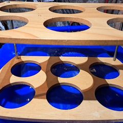 X6 bottle wooden wine bottlers holder