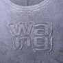 ALEXANDER WANG Logo Applique Cropped T Shirt Top Size S! Image 8