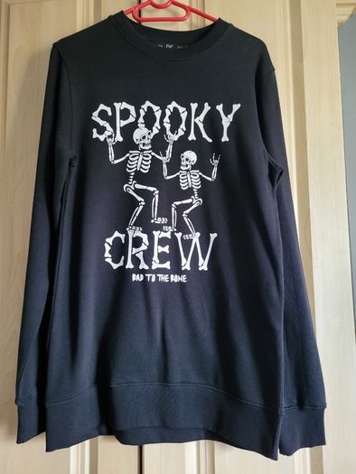 F&F Spooky crew black sweatshirt S NEW