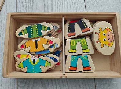 Animal dress up puzzle