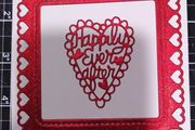 Small handmade card:- Happily ever after