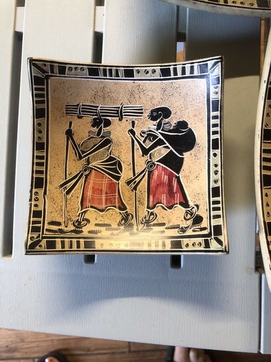 African serving plates