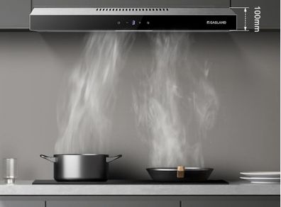 Gasland Chef SR60SS Visor Cooker Hoods 60cm Quiet Cooker Hood Exhaust with Carbon Recirculating, 3 Levels Touch Control Undercabinet Extractor Stainless Steel