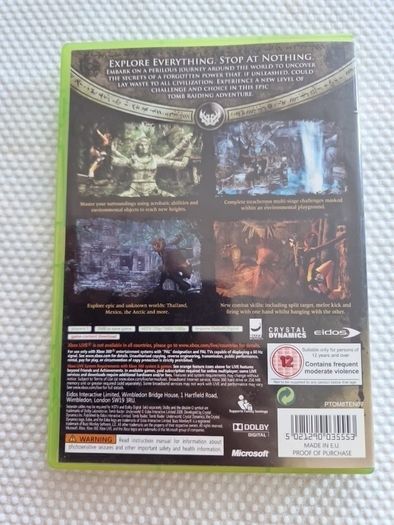 Tomb Raider Underworld Xbox360 Games Original