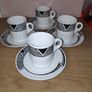 Wedgwood Bone China Hotelware 4 demitasse coffee cups with saucers Image 6