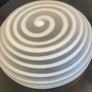 vintage mid century Leonardo Germany "Twist " Glass Bowl Image 5
